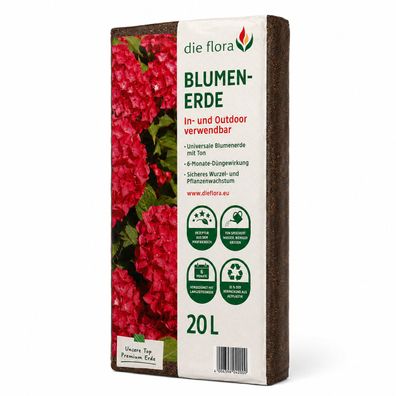 die Flora Premium Blumenerde - 20 Liter