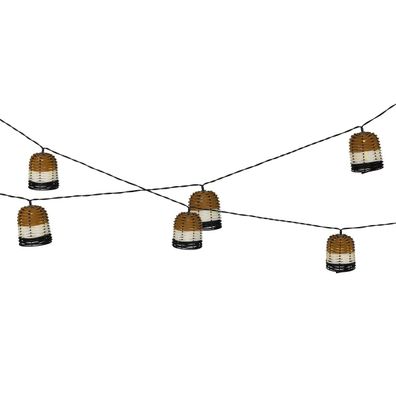 Lumineo Solar Party-Beleuchtung Lampions 3 farbig Ø 6 L: 210 H: 6,5 warmweiß