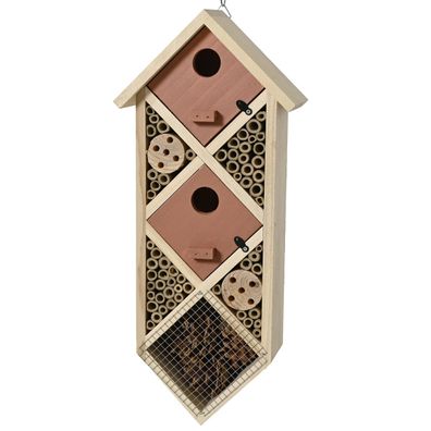 Kaemingk Insektenhotel Raute Braun 18 x 42 cm - Pinienholz