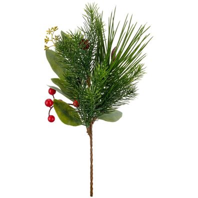 Gasper Tannenmixzweig mit Beeren 39 cm rot