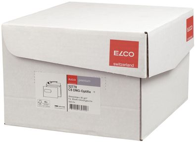 Elco 32778 Briefumschlag Office Box mit Deckel - C5, weiß, haftklebend, mit Fenster,