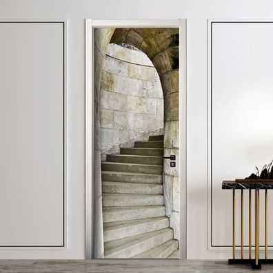 Türtapete 88x200cm Antike Steintreppe – Türposter Fototapete AstraDesign