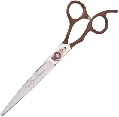 WOLF Groomingschere 7,0 Zoll Offset Friseurschere Haarschneideschere