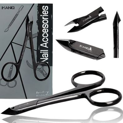 Hautzange Nagelknipser Schere Kosmetik Maniküre Studio SPA schwarz