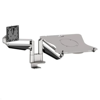 Novus Clu Duo Monitorhalter und Laptophalter, silber (990 + 4619 + 000)