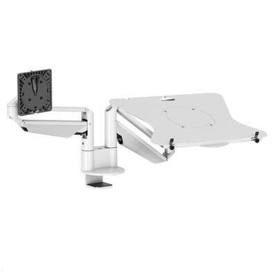 Novus Clu Duo Monitorhalter und Laptophalter, weiß (990 + 4611 + 000)