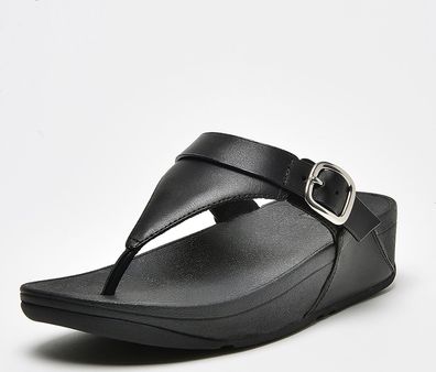 FitFlop Damen Flip Flops Lulu Adjustable Toe Post-Leather ES8