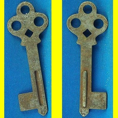 alter Flachschlüssel Silca 3030/17 LS mit Sicke, Länge ca. 68 mm