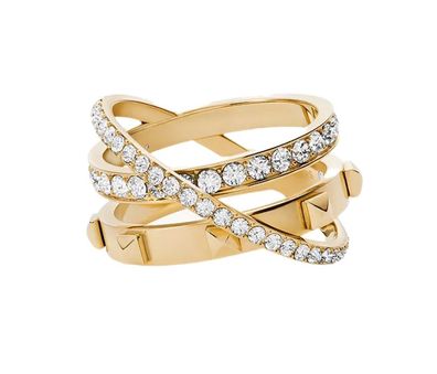 Michael Kors Prestack-Ring Goldfarbe