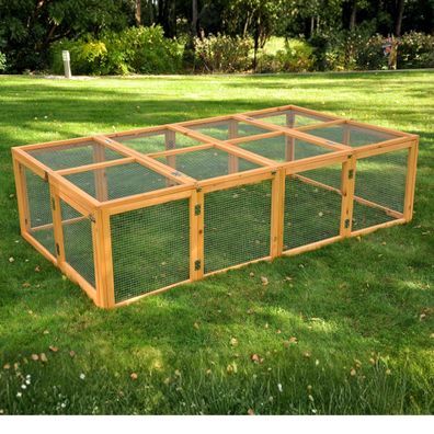 Nanook XXL Freigehege Purzel Kaninchen 200 x 113 x 53 cm faltbar und mit Dach