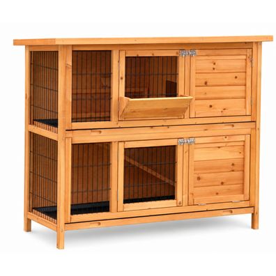 Nanook Hasenstall Cookie natur Kaninchenstall 122 x 50 x 101 cm