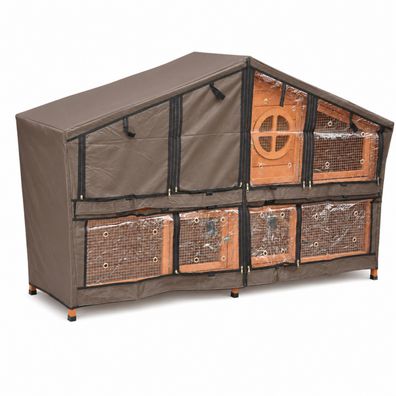 Nanook Schutzhülle für Hasenstall Momo XXL 180 x 55 x 104 cm wetterfest und belüftet