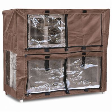 Nanook Schutzhülle für Hasenstall Murmel 115 x 52 x 104 cm wetterfest und passgenau
