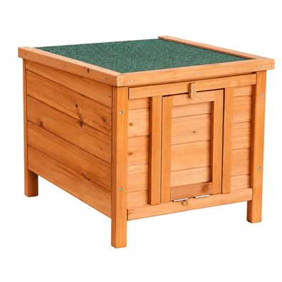 Nanook Kleintierhaus Krümel natur Nager 42 x 51 x 43 cm Klappdach, Rampe und Rückzug