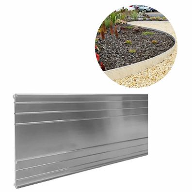 Ultra starke Alu Rasenkanten Höhe 10-24 cm Breite 10 cm 5 Stück
