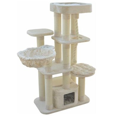 Nanook XXL Kratzbaum Memphis Katzen 85 x 49 x 158 cm Sisal und Liegeplätze