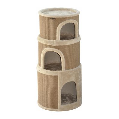 Nanook Kratztonne Spieltonne Luna Katzen Höhe 89 cm, Ø 38 cm 3-teilig stapelbar
