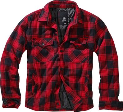 Brandit Jacke Lumberjacket in Red/Black