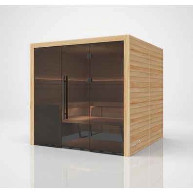 Hekla Traditional 210X Scandi Sauna für 4-5 Personen Saunakabine 210x200x210 cm