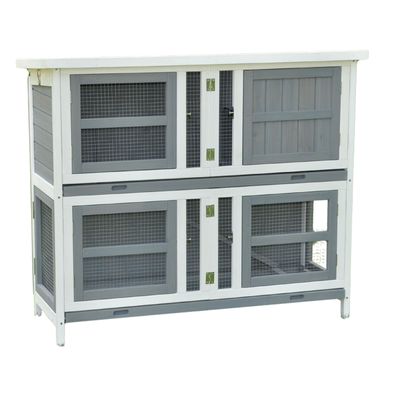 Nanook Faltbarer Kleintierstall Linus Kaninchenstall 120 x 50 x 104 cm