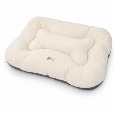 Nanook Hundebett und Katzenbett Bone 70 x 50 cm weich, rutschhemmend und waschbar