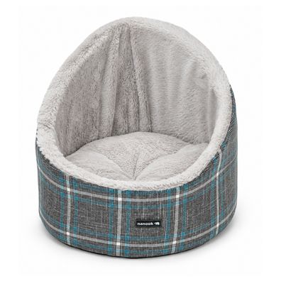 Nanook Hundebett und Katzenbett Siesta grau 41 x 41 x 35 cm faltbarer Rückzugsplatz