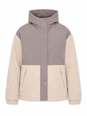 MAZINE Women Jacke Fabric Blocking warm mud/natural