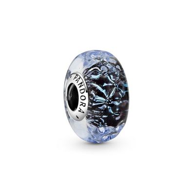 Bead - Sterlingsilber - Charm Murano Glas Blau
