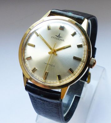 Schöne Dugena Tropica X-Large Classic 17 Jewels Herren Vintage Armbanduhr