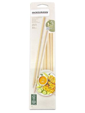 Fackelmann 30cm Schaschlikstäbchen 25 Stück 31081 für BBQ, Grill, Fleisch