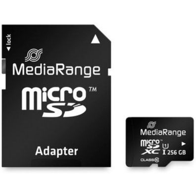 MediaRange MediaRange SD MicroSD Card 256GB UHS-1 Cl.10 inkl. Adapter