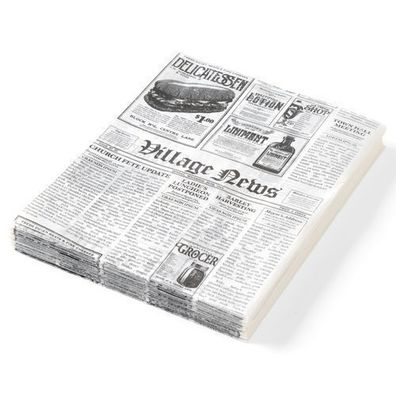 Pergamentpapier für warme Snacks, 250 × 350 mm, 500 Stück, Hendi 678107
