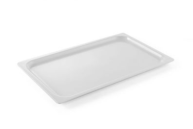 Serviertablett für Speisen und Gerichte 530x325mm GN 1/1 weiß - Hendi 561607