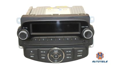 Opel Corsa E Radio Bordcomputer Display Bedienteil AUX 39012676 GW9M5