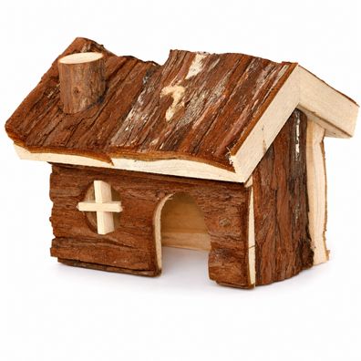 Nanook Nagerhaus Kleintierhaus Stallzubehör 15 x 13 x 12 cm Rückzugsort und Holz