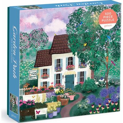 Galison Quadratisches Puzzle Gartenweg 500 Teile