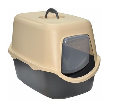 Nanook Katzentoilette Cathy mit Haube und Schwingtür 56 x 40 x 40 cm