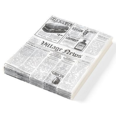 Pergamentpapier für warme Snacks, 200 × 250 mm, 500 Stück, Hendi 678121
