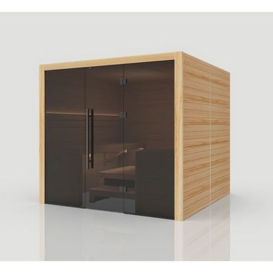 Hekla Traditional 220 Scandi Sauna für 6 Personen Saunakabine 220x210x210 cm