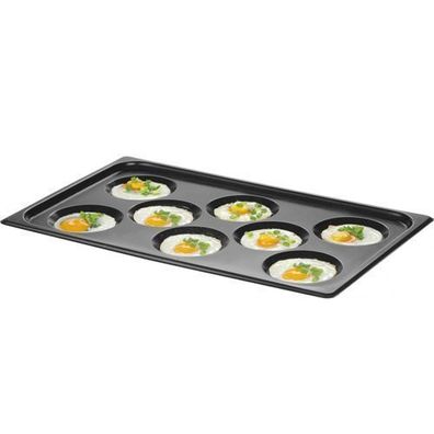 Eierplatte für 8 Spiegeleier, Omeletts & Pfannkuchen, GN 1/1, TEFLON