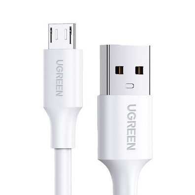 PVC-Kabel USB0-A - microUSB 480 Mbit/s 2 m weiß