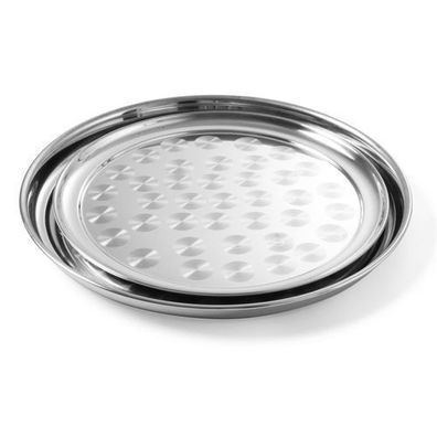 Runde Bankettplatte aus Stahl, Durchmesser 30 cm - Hendi 480205