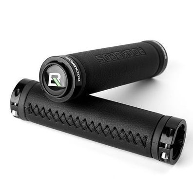 Fahrradgriffe, komfortable Lenkergriffe aus Leder - schwarz