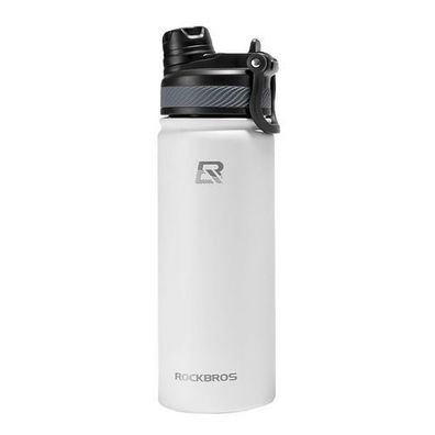 Thermosflasche für Fahrräder, 530 ml - weiß