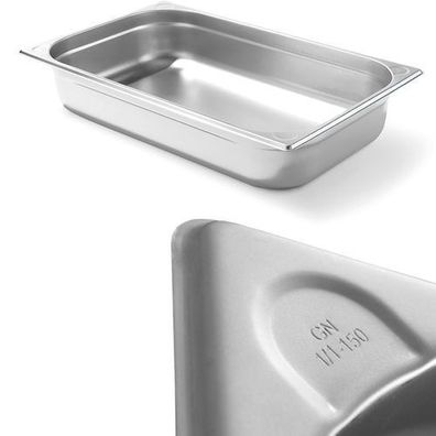Kitchen Line Stahl-GN-1/1-Behälter, Höhe 150 mm - Hendi 806142