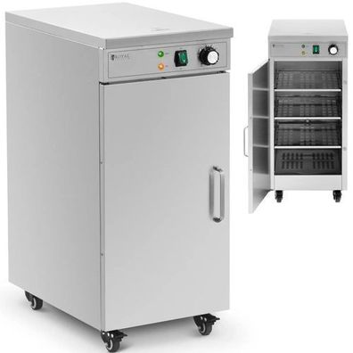 Tellerwärmer, Heizschrank auf Rollen, für 60 Teller, Durchmesser 29 cm, 600 W