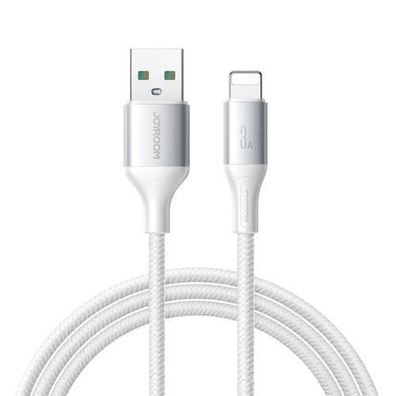S-A28 Geflochtenes Kabel USB-A - Lightning 3A 1m - Weiß