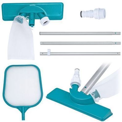 Poolreinigungsset, Stiel 167 cm + Sauger + Kescher Bestway 58013