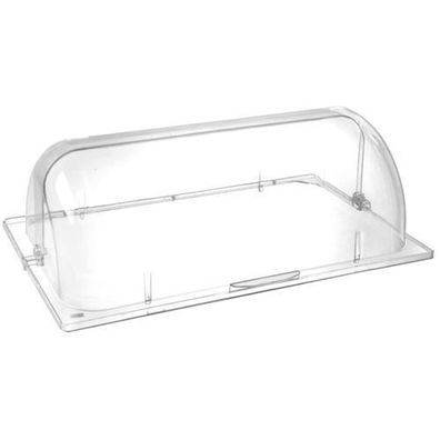 Transparenter, aufklappbarer Rolltop-deckel für GN 1/1-Tablett