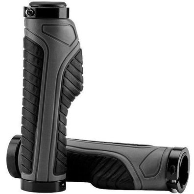 Ergonomische Fahrradgriffe, Durchmesser 22 mm, grau